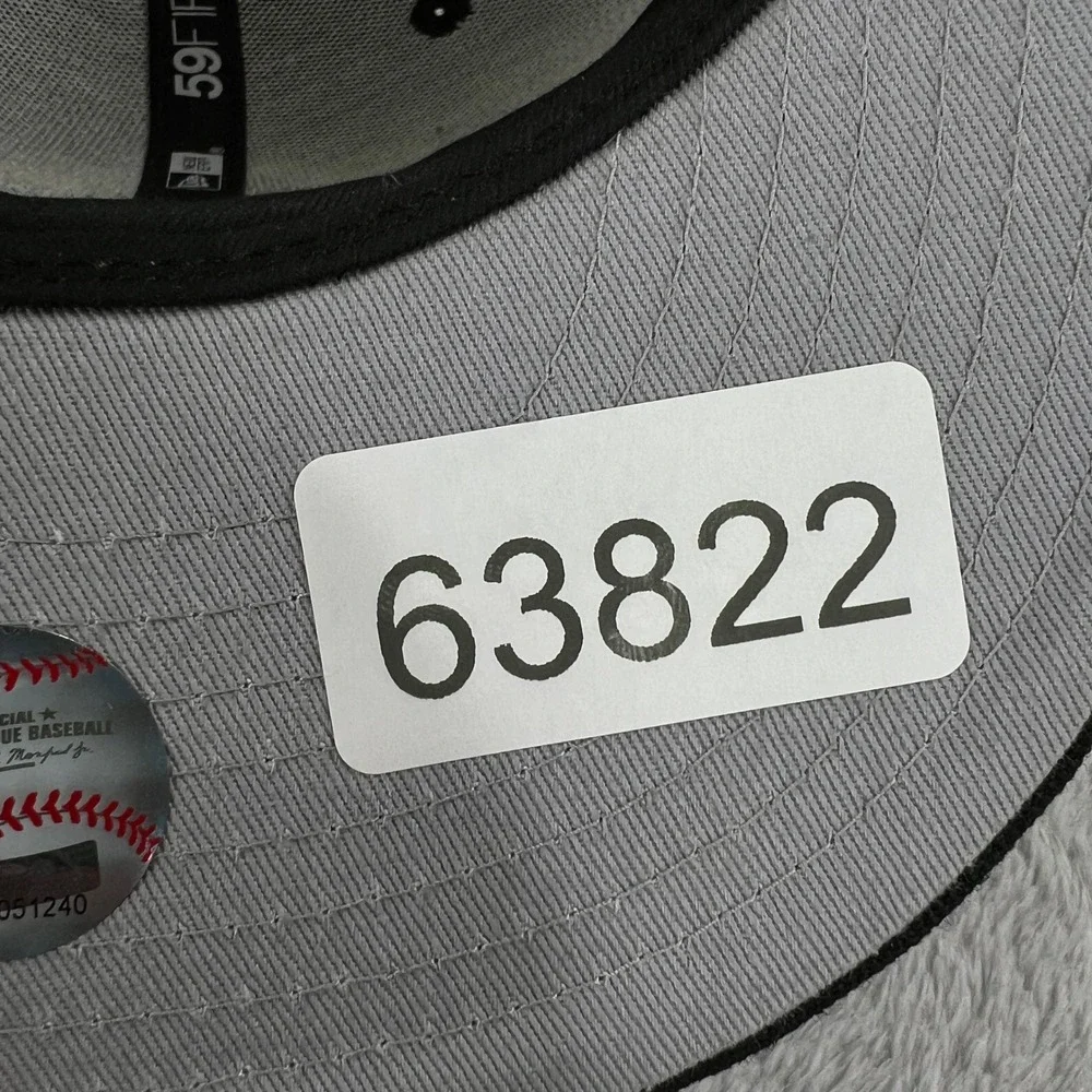 New Era 59FIFTY New York Yankees NY Fitted Hat 7 3/8 Black MLB Baseball Cap